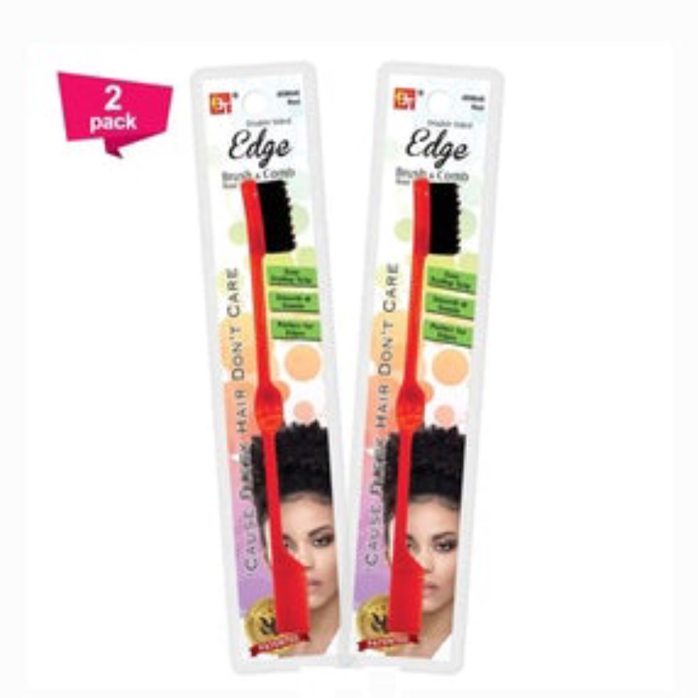 2X Edge brush and comb